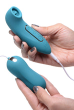 Load image into Gallery viewer, Entwined Silicone Thumping Egg and Licking Clitoral Stimulator