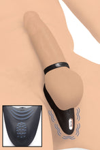 Load image into Gallery viewer, 10X Silicone Cock Ring with Vibrating Taint Stimulator