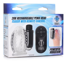 Load image into Gallery viewer, 28X Rechargeable Penis Head Teaser with Remote Control