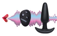 Load image into Gallery viewer, Voice Activated 10X Silicone Vibrating Slim Butt Plug with Remote Control