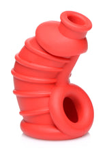 Load image into Gallery viewer, Red Chamber Silicone Chastity Cage