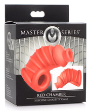 Load image into Gallery viewer, Red Chamber Silicone Chastity Cage