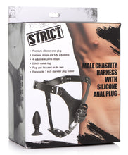 Load image into Gallery viewer, Male Chastity Harness with Silicone Anal Plug