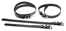 Load image into Gallery viewer, 4 Pack Leather Locking Bondage Straps