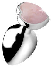 Load image into Gallery viewer, Authentic Rose Quartz Gemstone Heart Anal Plug - Large