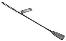 Load image into Gallery viewer, Short Leather Riding Crop with Rhinestone Handle