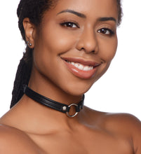 Load image into Gallery viewer, Sex Pet Leather Choker with Silver Ring