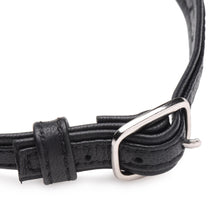 Load image into Gallery viewer, Heart Lock Leather Choker with Lock and Key - Black