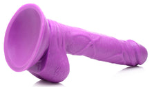 Load image into Gallery viewer, 6.5 Inch Dildo with Balls - Purple