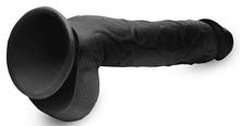 Load image into Gallery viewer, Long Logan 10 Inch Dildo with Balls - Black