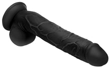 Load image into Gallery viewer, Long Logan 10 Inch Dildo with Balls - Black