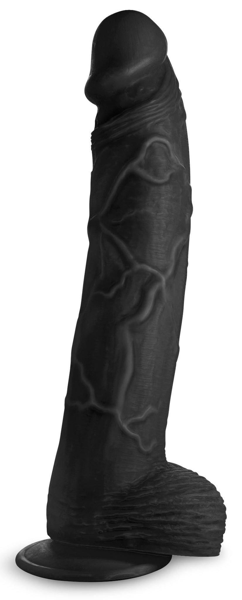 Load image into Gallery viewer, Hung Harry 11.75 Inch Dildo with Balls - Black