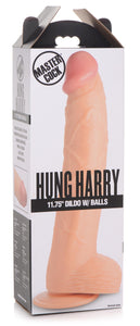 Hung Harry 11.75 Inch Dildo with Balls - Light