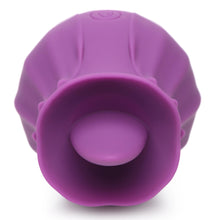 Load image into Gallery viewer, Bloomgasm Wild Violet 10X Silicone Clit Licking Stimulator - Purple