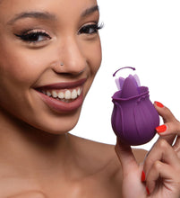 Load image into Gallery viewer, Bloomgasm Wild Violet 10X Silicone Clit Licking Stimulator - Purple