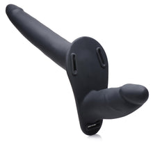 Load image into Gallery viewer, 28X Power Pegger Beginner Vibrating Double Dildo with Harness and Remote