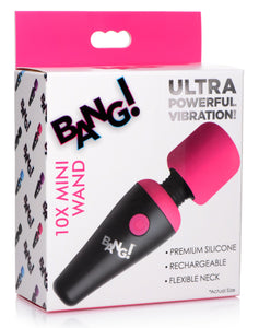 10X Ultra Powerful Silicone Mini Wand - Pink