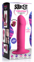 Load image into Gallery viewer, 10X Squeezable Vibrating Dildo - Pink