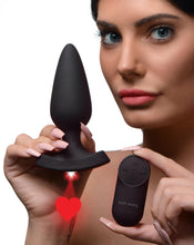 Load image into Gallery viewer, 28X Laser Heart Silicone Anal Plug with Remote – Large