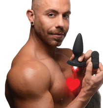 Load image into Gallery viewer, 28X Laser Heart Silicone Anal Plug with Remote – Large