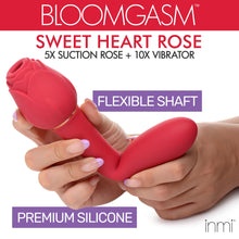 Load image into Gallery viewer, Bloomgasm Sweet Heart Rose Clit Suction Vibrator