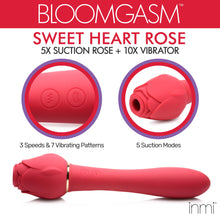 Load image into Gallery viewer, Bloomgasm Sweet Heart Rose Clit Suction Vibrator