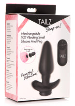 Load image into Gallery viewer, Interchangeable 10X Vibrating Silicone Anal Plug with Remote - Small