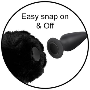 Interchangeable Bunny Tail - Black