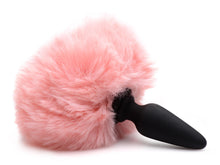 Load image into Gallery viewer, Small Anal Plug with Interchangeable Bunny Tail - Pink