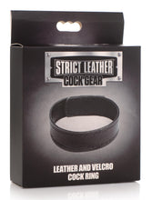 Load image into Gallery viewer, Leather and Velcro Cock Ring