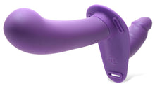 Load image into Gallery viewer, 28X Double Diva 2 Inch Double Dildo with Harness and Remote Control - Purple