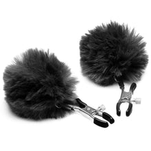 Load image into Gallery viewer, Pom Pom Nipple Clamps - Black