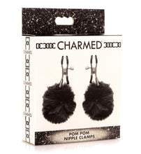 Load image into Gallery viewer, Pom Pom Nipple Clamps - Black