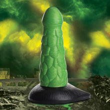 Load image into Gallery viewer, Radioactive Scaly Reptile Thick Silicone Dildo