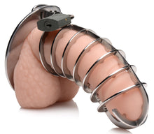 Load image into Gallery viewer, Stainless Steel Spiked Chastity Cage