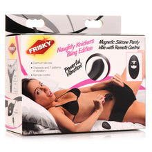 Load image into Gallery viewer, Naughty Knickers Bling Edition Silicone Remote Panty Vibe - Black