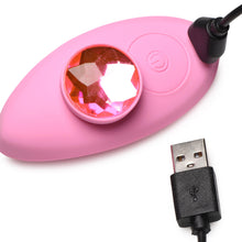 Load image into Gallery viewer, Naughty Knickers Bling Edition Silicone Remote Panty Vibe - Pink