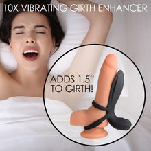 Load image into Gallery viewer, 10X Silicone Vibrating Girth Enhancer with Remote Control