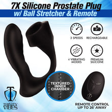 Load image into Gallery viewer, 7X Silicone Prostate Plug with Ball Stretcher and Remote