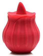 Load image into Gallery viewer, Bloomgasm Wild Violet 10X Silicone Clit Licking Stimulator - Red