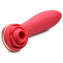 Load image into Gallery viewer, Passion Petals 10X Silicone Suction Rose Vibrator - Red