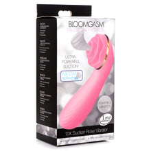 Load image into Gallery viewer, Passion Petals 10X Silicone Suction Rose Vibrator - Pink