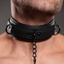 Load image into Gallery viewer, Collared Temptress Collar with Nipple Clamps