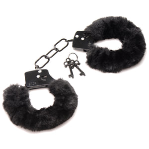 Cuffed In Fur Furry Handcuffs - Black