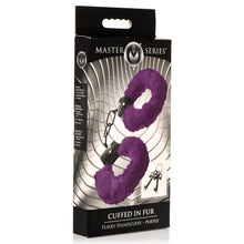 Load image into Gallery viewer, Cuffed in Fur Furry Handcuffs - Purple-6