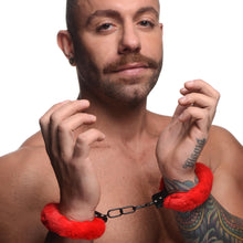 Load image into Gallery viewer, Cuffed In Fur Furry Handcuffs - Red