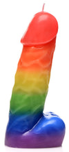 Load image into Gallery viewer, Pride Pecker Dick Drip Candle - Rainbow