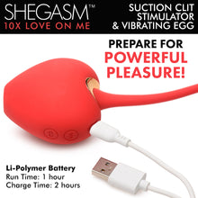 Load image into Gallery viewer, 10X Love on Me Suction Clit Stimulator and Vibrating Egg