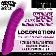 Load image into Gallery viewer, Locomotion Thrusting Silicone Vibrator