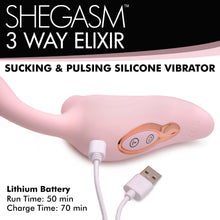 Load image into Gallery viewer, 3 Way Elixir Sucking and Pulsing Vibrator